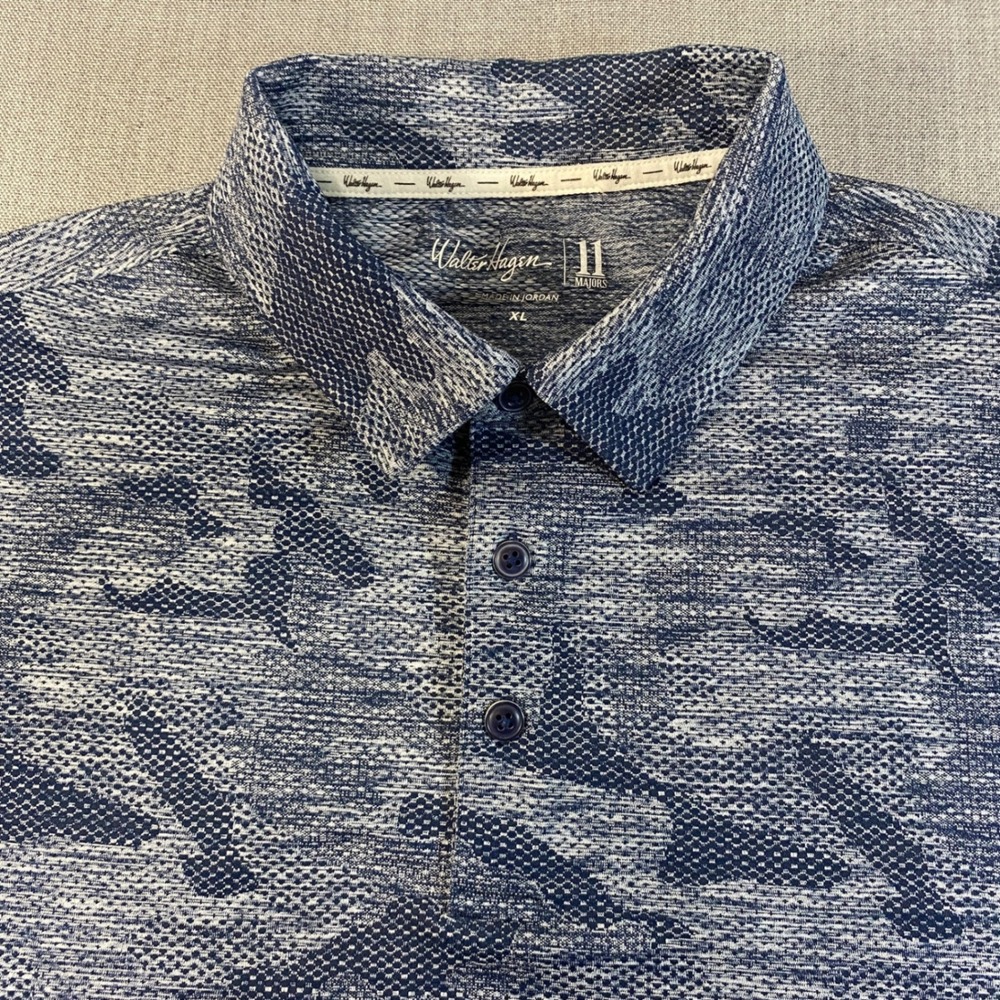 Walter Hagen 11 Majors Lightweight Golf Camo Polo Style Shirt Men's Size XL - Picture 2 of 10